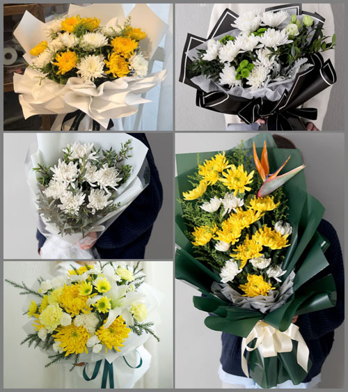 贵州毕节市黔西县重新镇朱家寨村白事花束代送